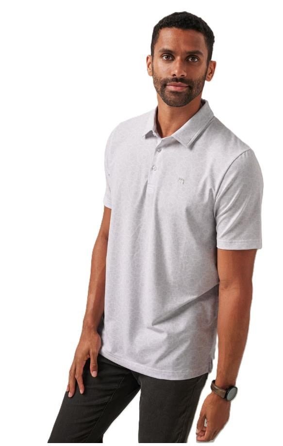 Travis Mathew Free Passage pánske polo, biele