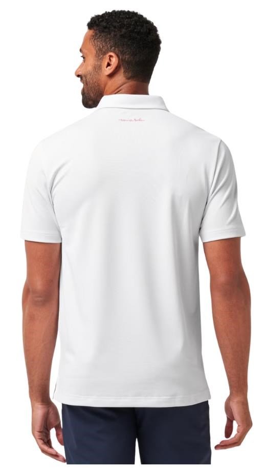 Travis Mathew Good Good Flourish pánske polo, biele