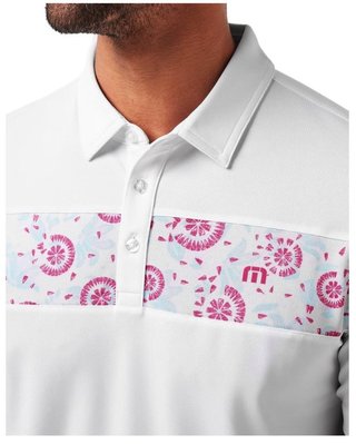 Travis Mathew Good Good Flourish pánske polo, biele