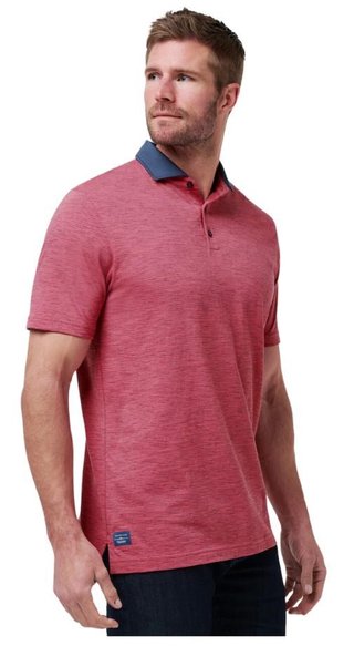 Travis Mathew Common Interest pánske polo, rose wine