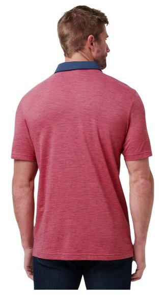 Travis Mathew Common Interest pánske polo, rose wine