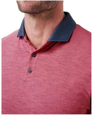 Travis Mathew Common Interest pánske polo, rose wine