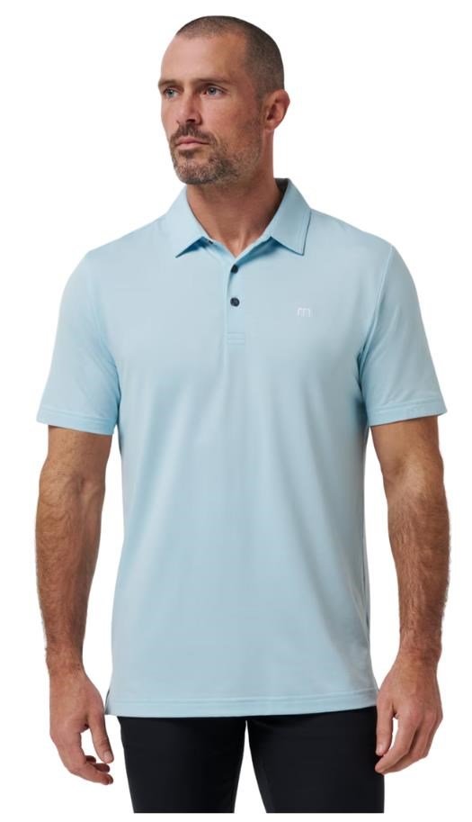 Travis Mathew Featherweight pánske polo, cory blue