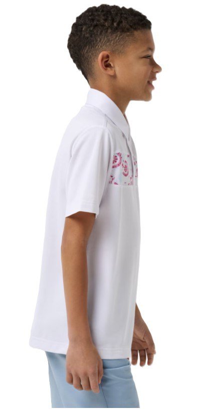 Travis Mathew Good Good Flourish detské polo, biele