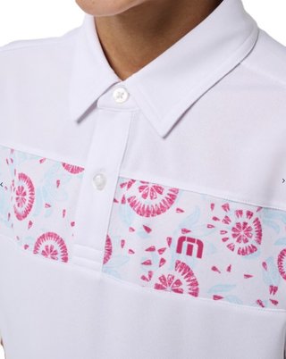 Travis Mathew Good Good Flourish detské polo, biele