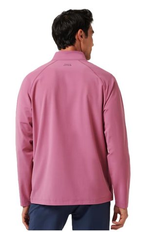 Travis Mathew Air Tram Quarter Zip pánska mikina, rose wine