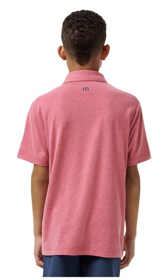 Travis Mathew FINAL CALL detské polo, rose wine