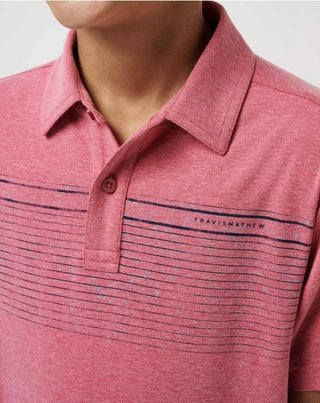Travis Mathew FINAL CALL detské polo, rose wine