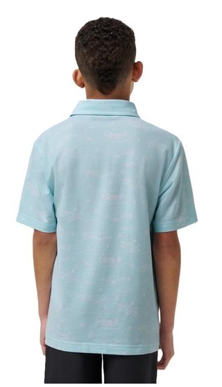 Travis Mathew TROPICAL ROAD detské polo, cory blue