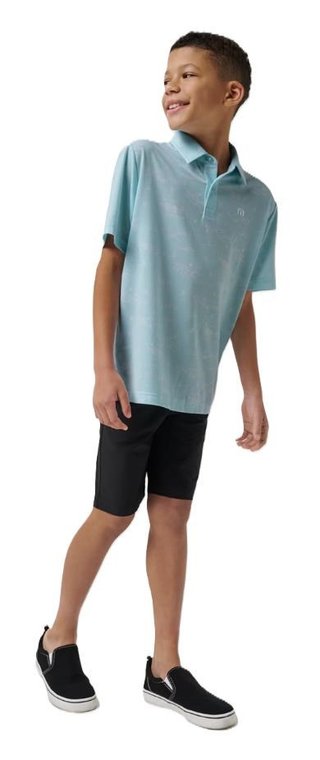 Travis Mathew TROPICAL ROAD detské polo, cory blue