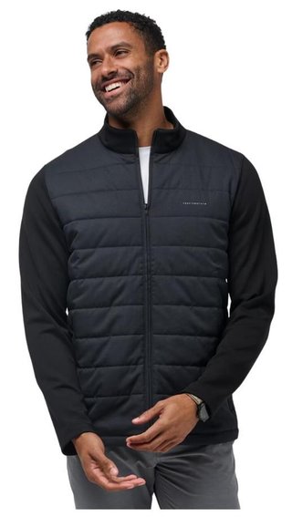 Travis Mathew Point of Sail Full Zip pánska bunda, čierna