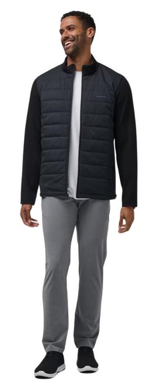 Travis Mathew Point of Sail Full Zip pánska bunda, čierna
