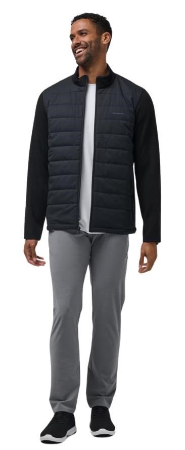 Travis Mathew Point of Sail Full Zip pánska bunda, čierna