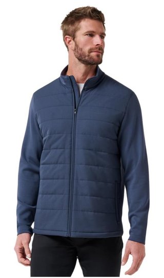 Travis Mathew Point of Sail Full-Zip pánska bunda, mood indigo