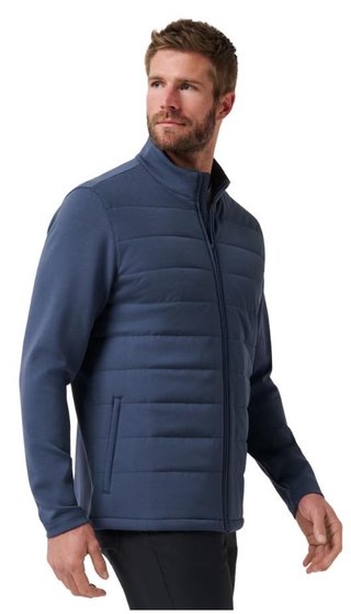 Travis Mathew Point of Sail Full-Zip pánska bunda, mood indigo