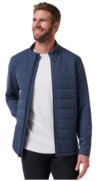 Travis Mathew Point of Sail Full-Zip pánska bunda, mood indigo