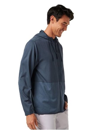 Travis Mathew Deepspace pánska mikina na zips, mood indigo/vintage indigo