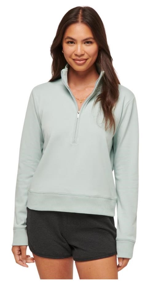 Travis Mathew Cloud Fleece Half-Zip dámska mikina, ether