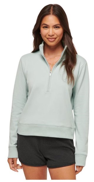 Travis Mathew Cloud Fleece Half-Zip dámska mikina, ether