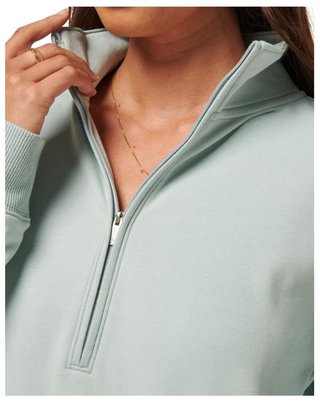 Travis Mathew Cloud Fleece Half-Zip dámska mikina, ether