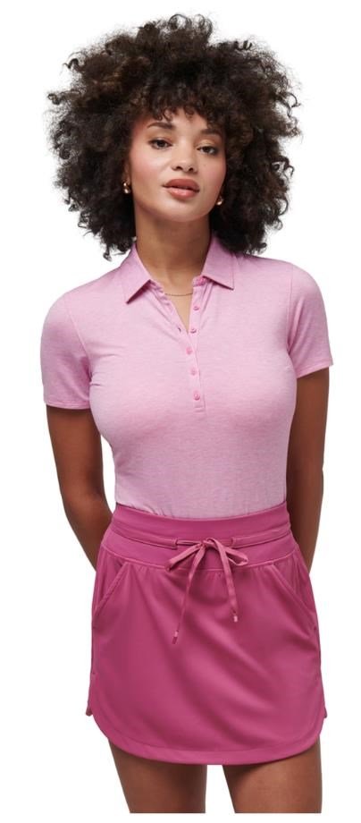 Travis Mathew Featherweight Active dámske polo, heather red violet