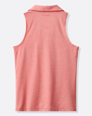 Travis Mathew Featherweight Active 2.0 Sleeveless dámske polo, heather porcelain rose