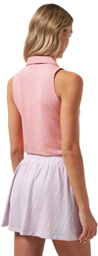 Travis Mathew Featherweight Active 2.0 Sleeveless dámske polo, heather porcelain rose