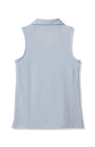 Travis Mathew Featherweight Active 2.0 Sleeveless dámske polo, heather kentucky blue