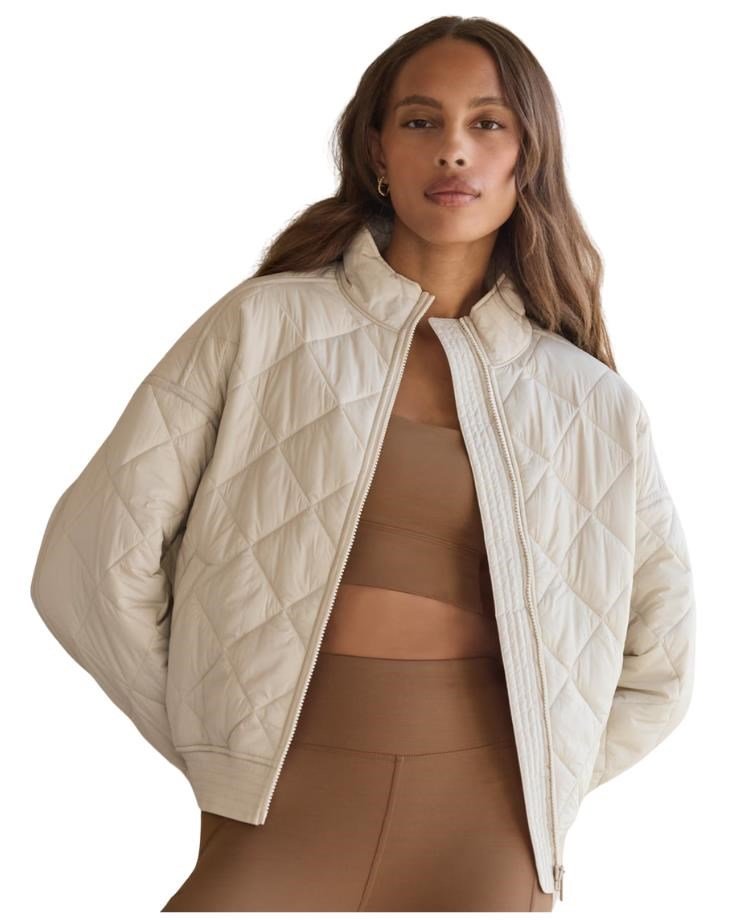 Travis Mathew Lights at Night Quilted dámska bunda, pumice stone