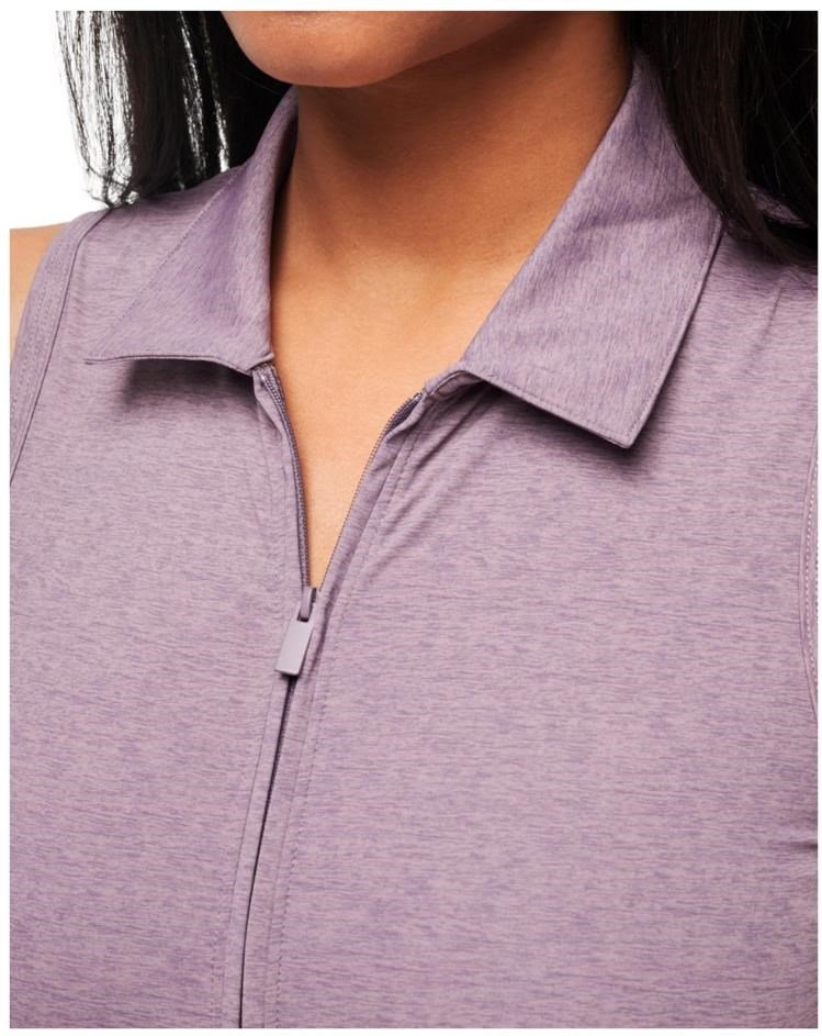 Travis Mathew Moveknit Sleeveless dámske šaty, heather moonscape