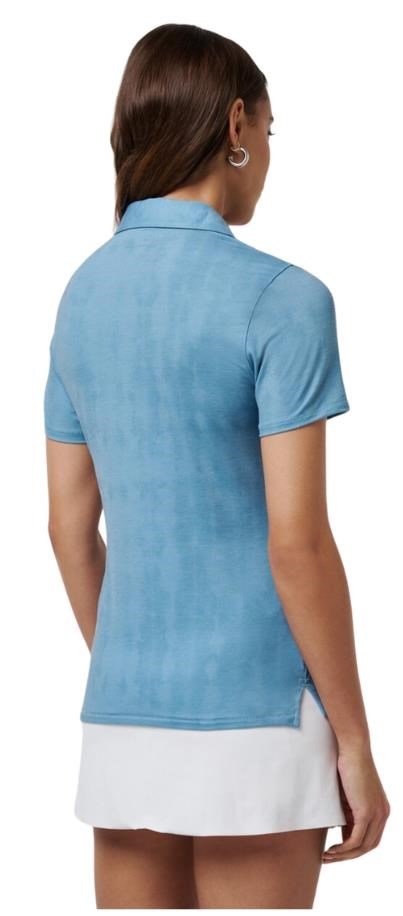 Travis Mathew Featherweight Active Printed dámske polo, smoke blue multi
