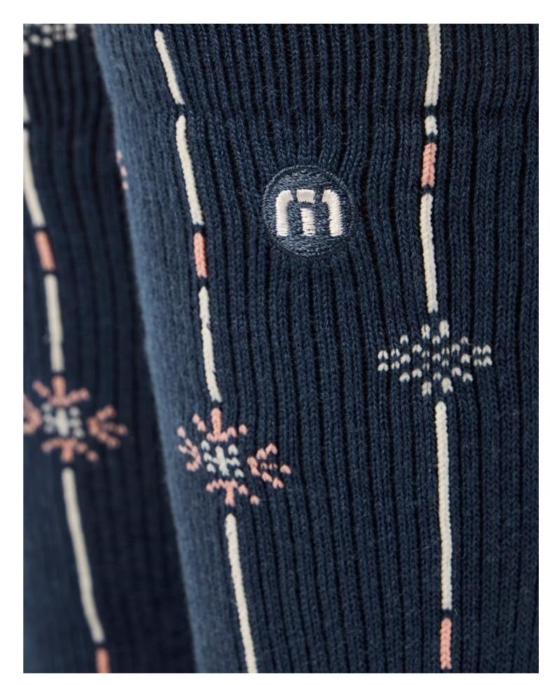 Travis Mathew Deco Crew ponožky, mood indigo