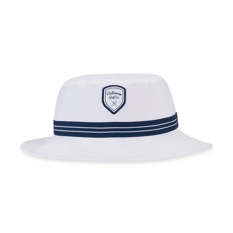 Callaway Bucket Hat pánsky klobúk, bielo/tmavomodrý