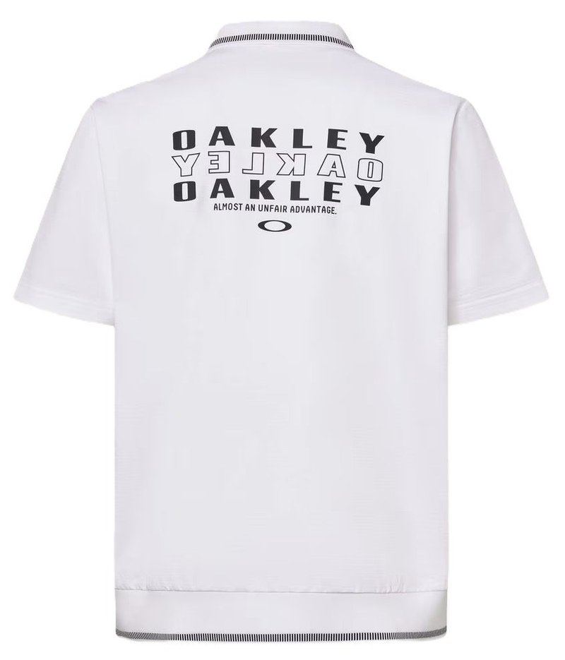 Oakley O-Sync Pack Abstract Hem pánske polo, biele