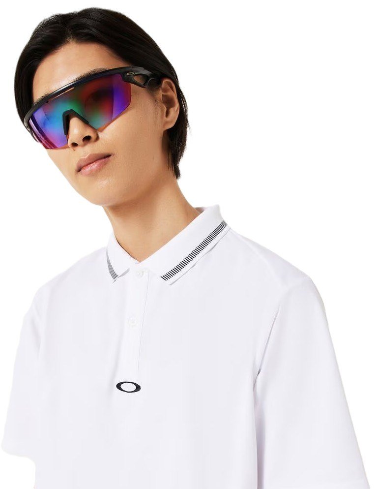 Oakley O-Sync Pack Abstract Hem pánske polo, biele