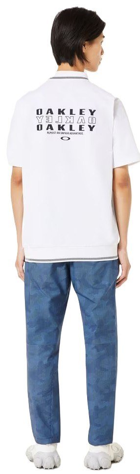 Oakley O-Sync Pack Abstract Hem pánske polo, biele