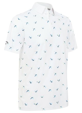 Callaway All Over Birdie pánske polo, bright white