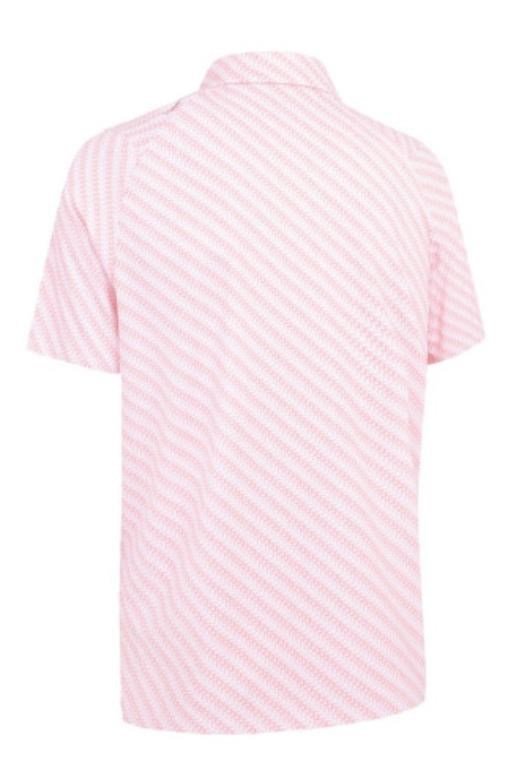 Callaway Twill Print pánske polo, strawberry pink