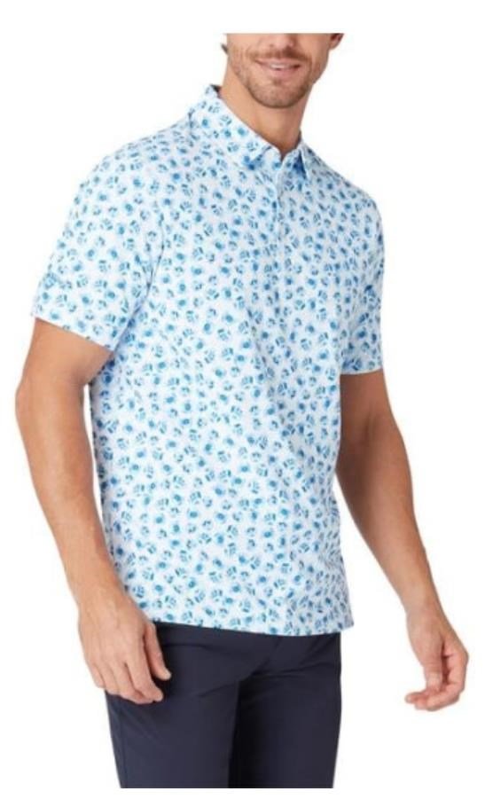Callaway Crab Novelty Print pánske polo, bright white