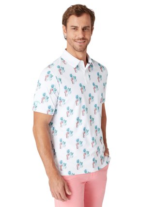Callaway 19th Hole pánske polo, bright white