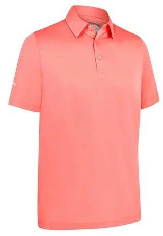 Callaway Swing Tech Tour Fit Solid pánske polo, strawberry pink