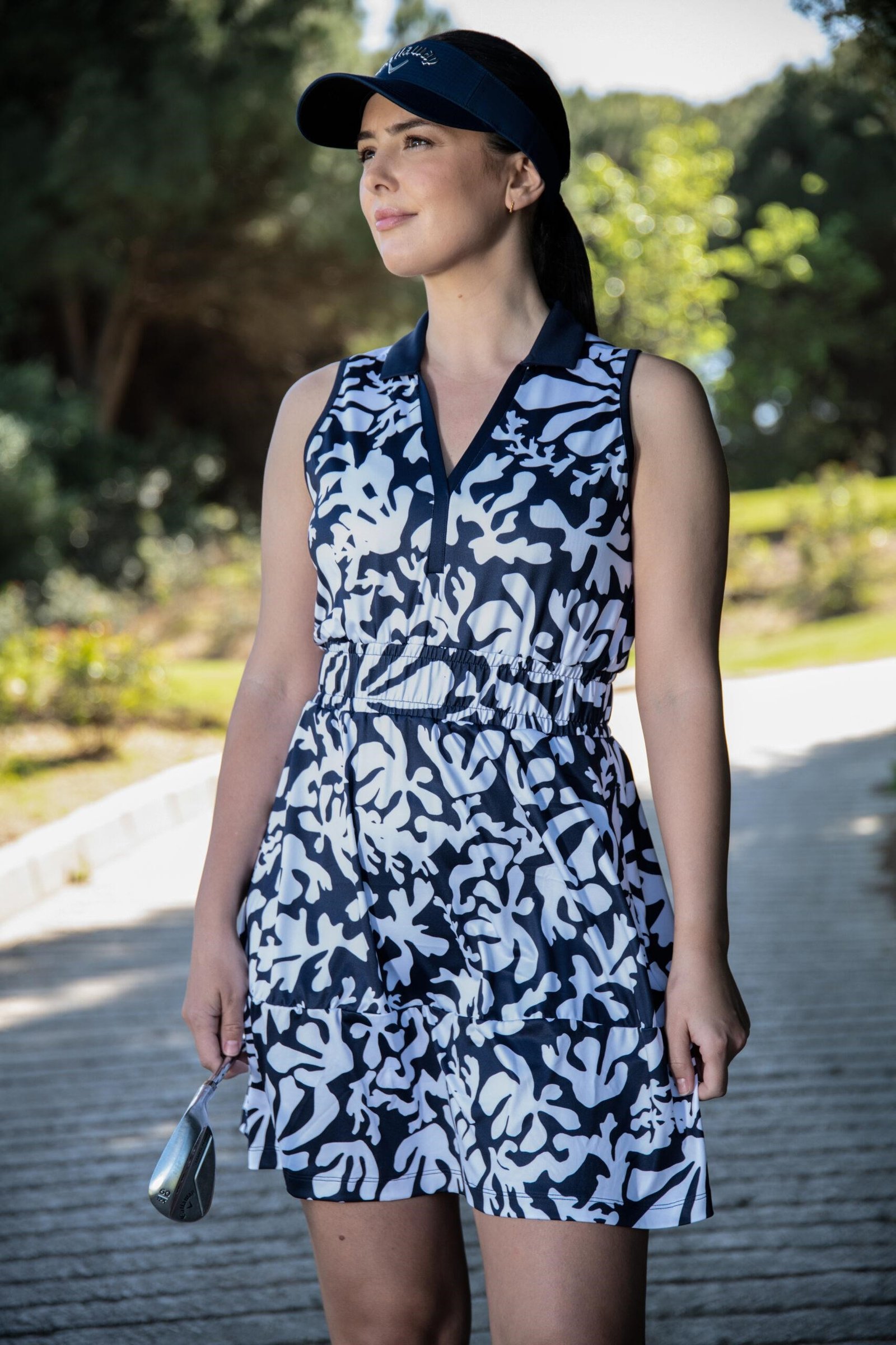 Callaway Abstract Floral dámske šaty, peacoat