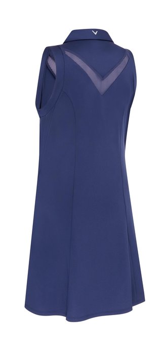 Callaway Flounce Dress with Mesh dámske šaty, peacoat