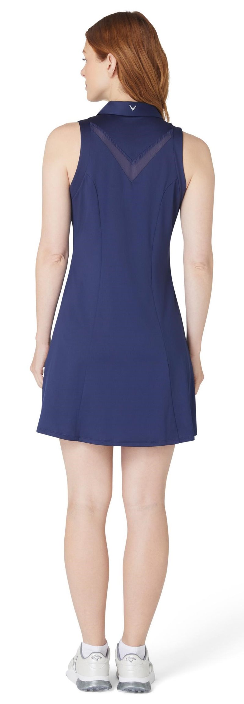 Callaway Flounce Dress with Mesh dámske šaty, peacoat