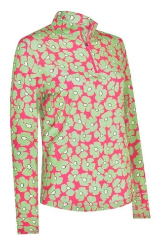 Callaway Floral Printed Sun Protection dámsky top, cheeky pink
