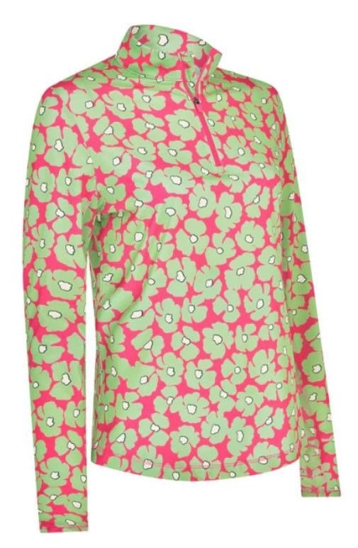 Callaway Floral Printed Sun Protection dámsky top, cheeky pink