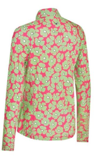 Callaway Floral Printed Sun Protection dámsky top, cheeky pink