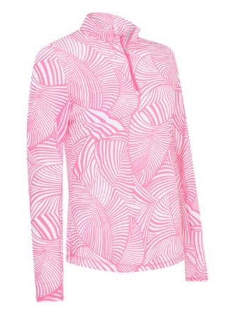 Callaway Stencil Floral dámska mikina, cheeky pink
