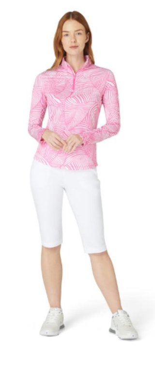 Callaway Stencil Floral dámska mikina, cheeky pink