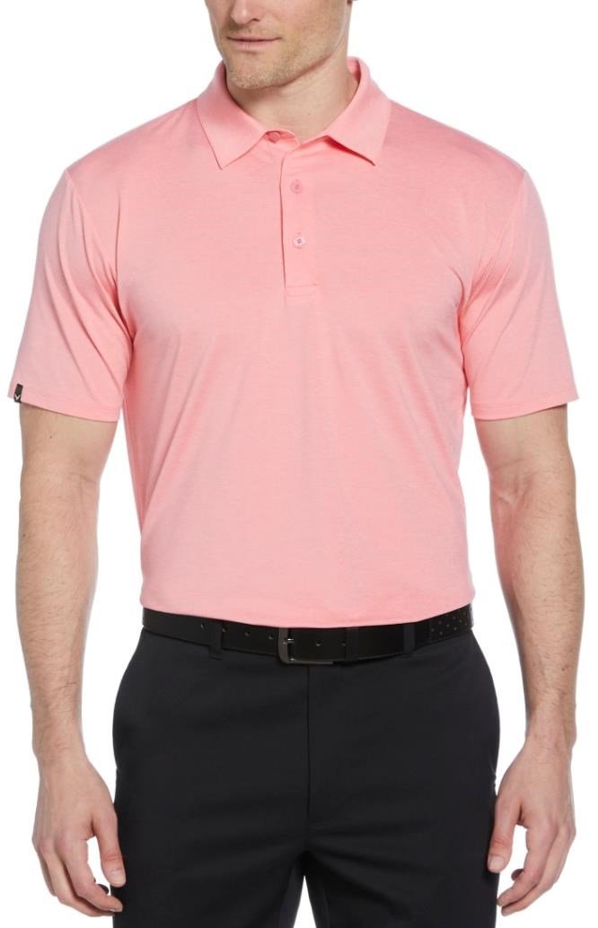 Callaway Premium Heathered pánske polo, strawberry pink heather